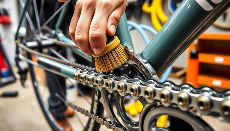 cleaning bike chain for better performance